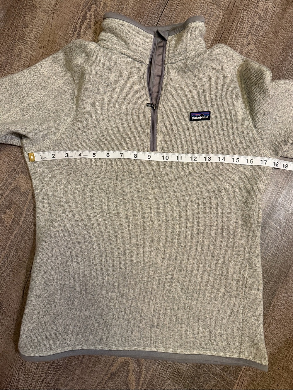 Patagonia Women's Better Sweater 1/4-Zip Fleece - Natural Oatmeal Small - Picture 10 of 10